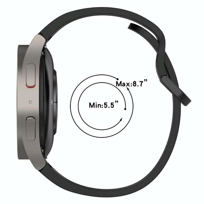 For Garmin Venu 20mm Loop Silicone Watch Band(Black)