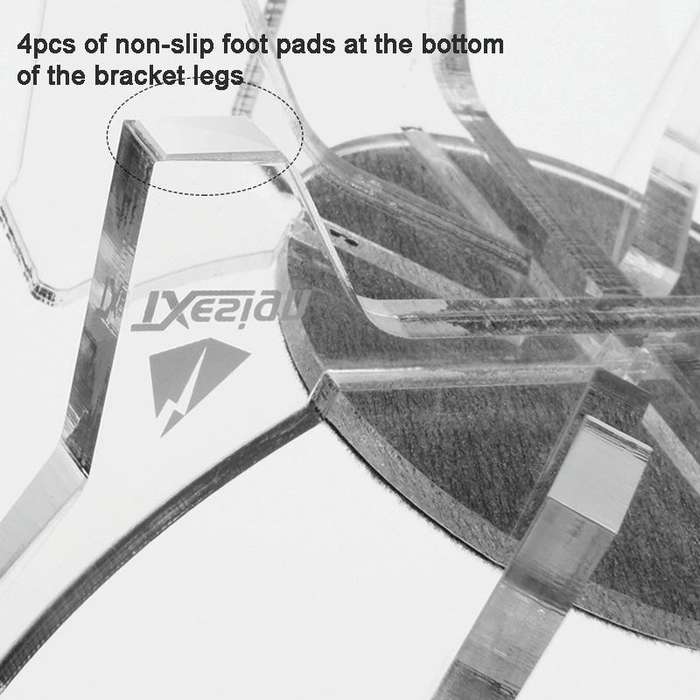 For Echo Dot 4th Generation Alexa Speaker Desktop Storage Base Bracket(Transparent)