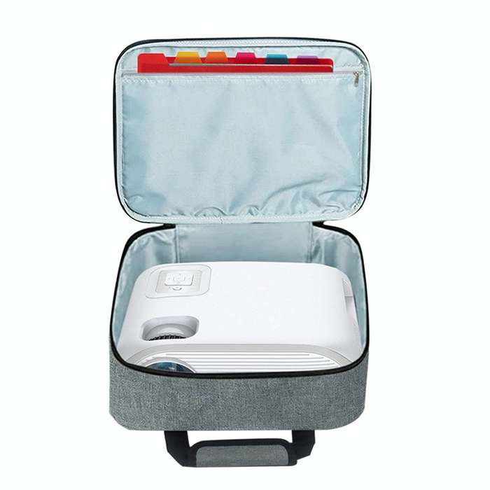 Crossbody Portable Multifunctional Projector Dustproof Storage Bag(Black)