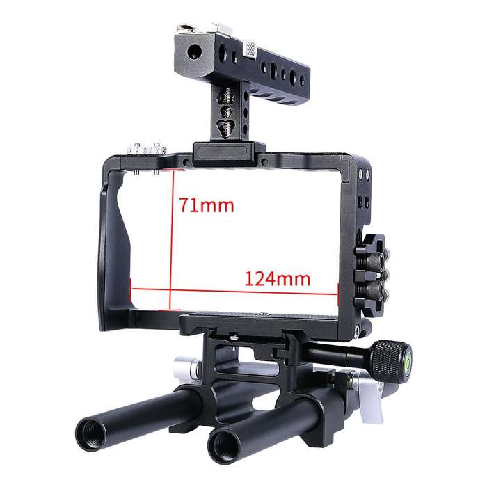 YELANGU YLG0905A Camera Video Cage Handle Stabilizer for Sony A6000/A6300/A6400/A6500(Black)