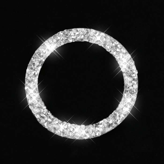 For Mercedes-Benz C-Class W205 2015-2018 Car One-Click Start Ring Diamond Decoration Sticker, Lef...
