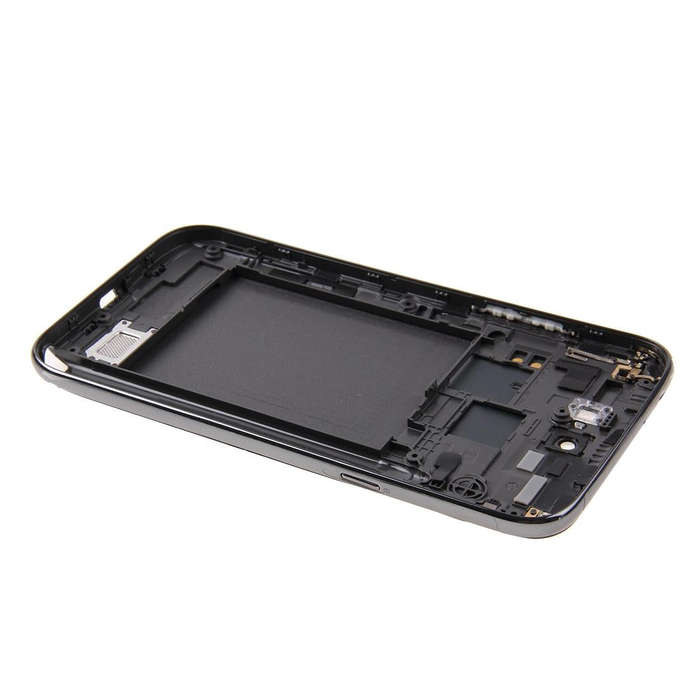 For Galaxy Note II / N7100 Middle Frame Bezel + Battery Back Cover (Black)