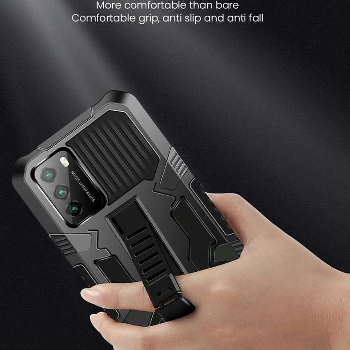 For Xiaomi Poco M3 Vanguard Warrior All Inclusive Double-color Shockproof TPU + PC Protective Cas...