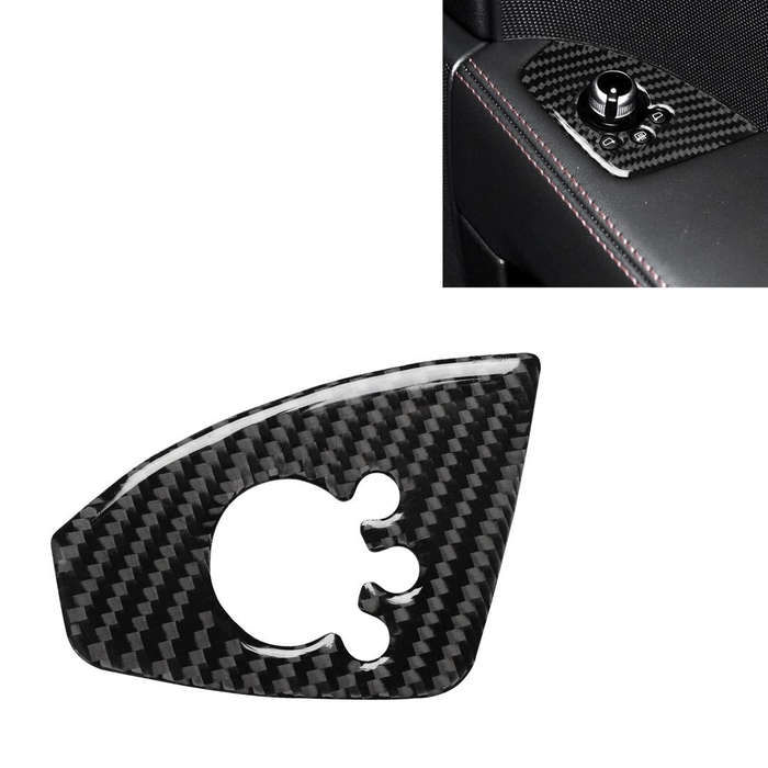Car Carbon Fiber Door Button Decorative Sticker for Audi TT 8n 8J MK123 TTRS 2008-2014, Right Dri...