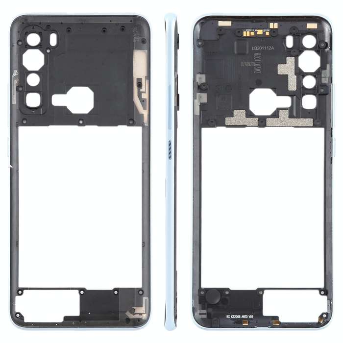 For HTC U20 5G Original Middle Frame Bezel Plate (White)