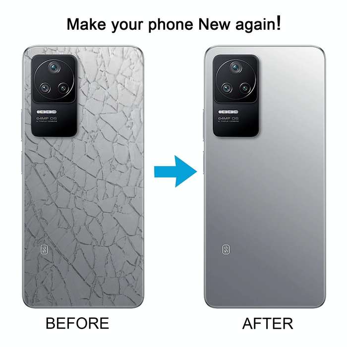 For Xiaomi Poco F4 OEM Glass Material Battery Back Cover(Black)