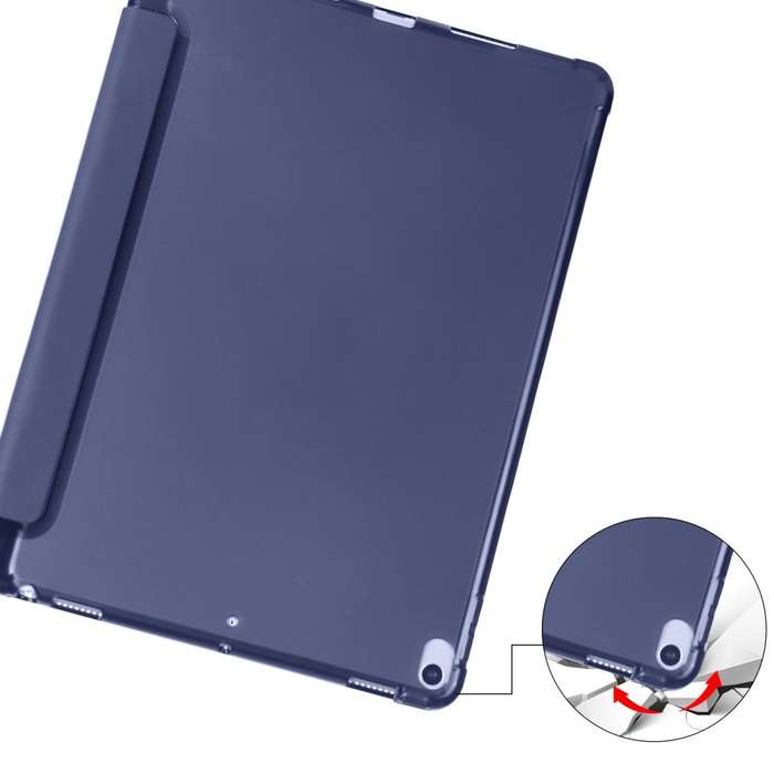 For iPad Pro 10.5 inch / Air 3 10.5 inch 3-folding Horizontal Flip PU Leather + Shockproof TPU Ca...