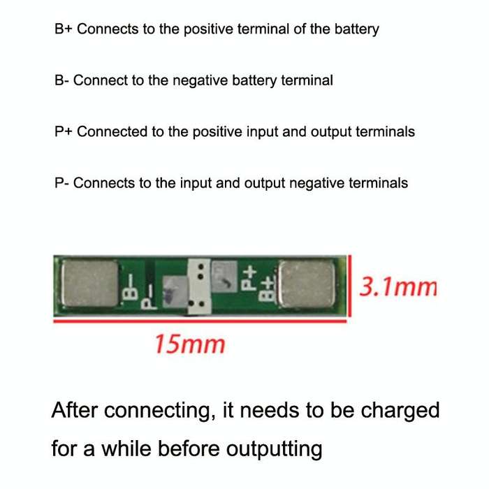 10pcs 3.7V Lithium Battery Protection Board Polymer Overcharge and Overdischarge Protection Board...