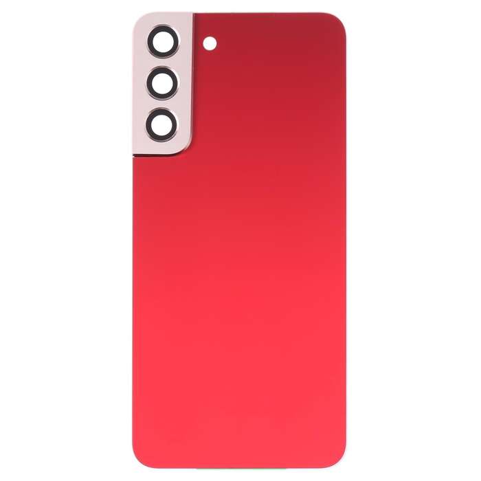 For Samsung Galaxy S22+ 5G SM-S906B Battery Back Cover with Camera Lens Cover (Red)