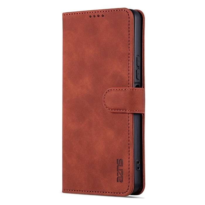 For vivo Y78 5G / Y36 / Y27 5G AZNS Skin Feel Calf Texture Flip Leather Phone Case(Brown)