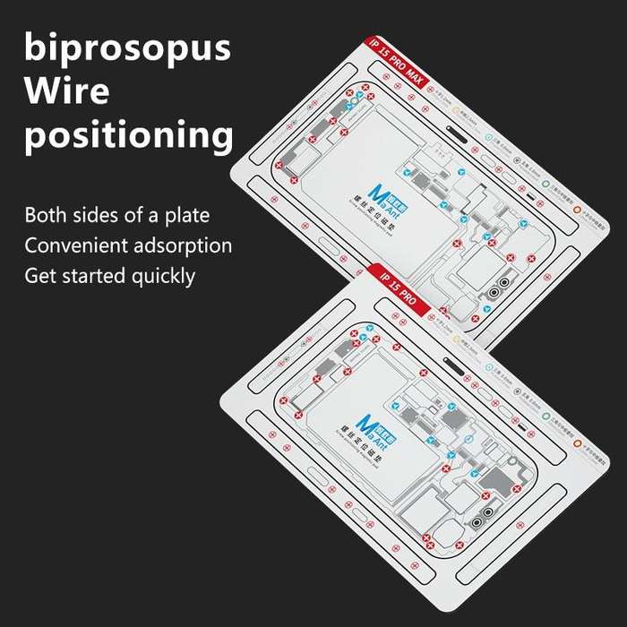 For iPhone 14 MaAnt Double-sided Screw Positioning Flexible Soft Magnetic Pad