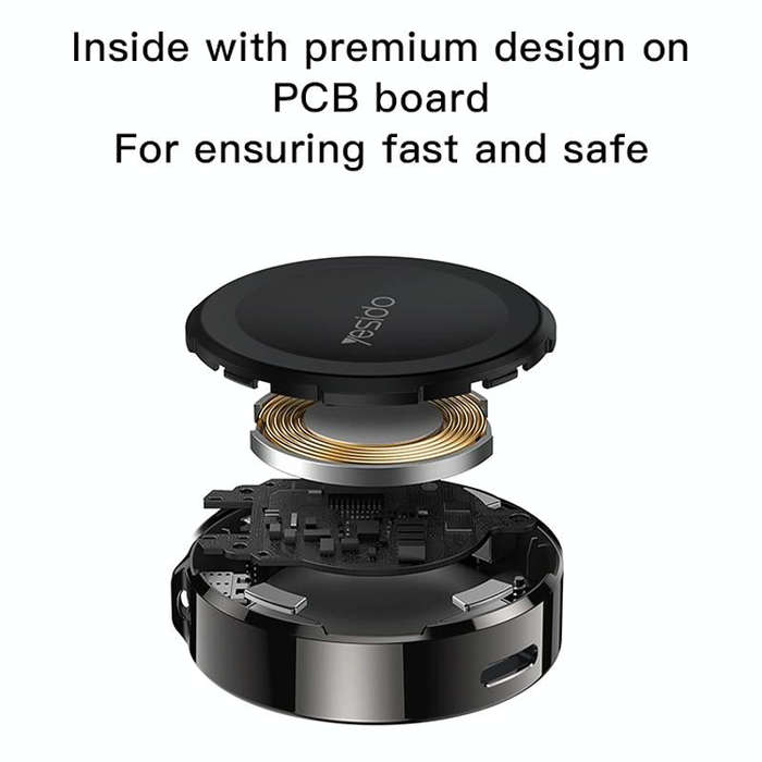 Yesido DS19 For Samsung Smart Watch Portable Charger Dual Input Port Magnetic Wireless Charger(Bl...
