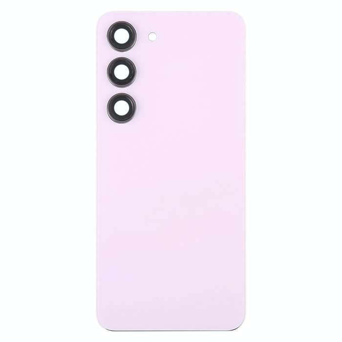 For Samsung Galaxy S23 SM-S911B OEM Glass Battery Back Cover with Camera Lens Cover(Pink)