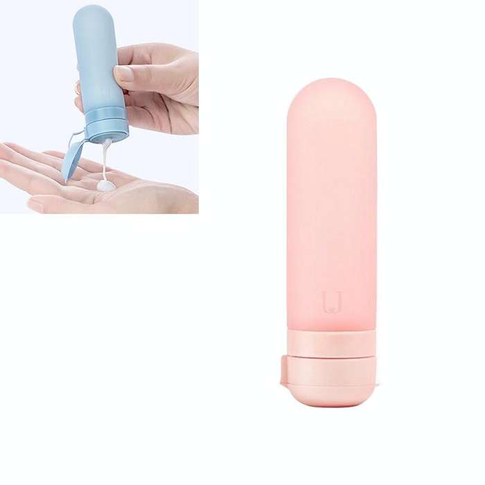 Travel Silicone Dispensing Bottle Travel Cosmetic Lotion Shampoo Bath Dew Cream Skin Care Product...