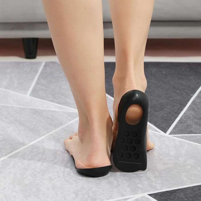 Flat Foot Orthopedic Insole Arch Collapse Support Pad Adult And Child Foot Valgus Orthosis L (White)