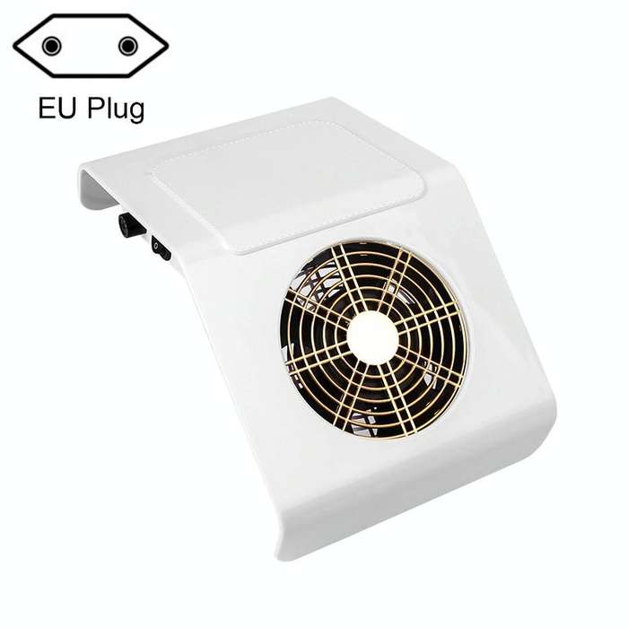 40W Nail Art Vacuum Cleaner Dust Collector, Specification: EU Plug (White)