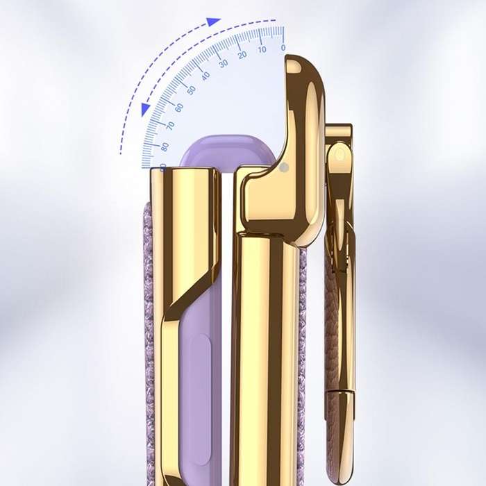 For Samsung Galaxy Z Flip3 5G GKK Integrated Plating + Leather Flip Phone Case(Crocodile Pink)