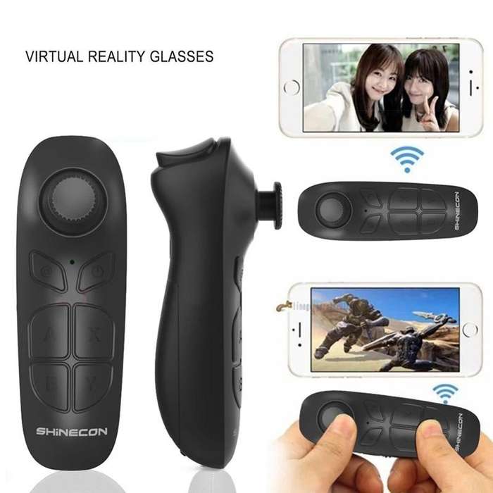 VR SHINECON SC-B03 VR Game Wireless Bluetooth Remote Control Handle Selfie Stick RC Video Playbac...