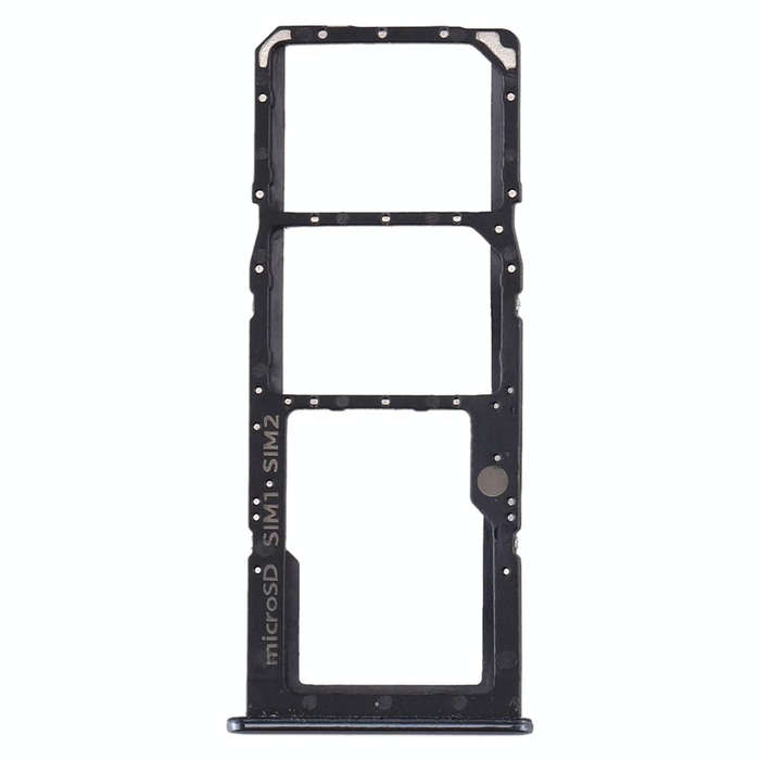 For Samsung Galaxy A30s SIM Card Tray + SIM Card Tray + Micro SD Card Tray (Black)