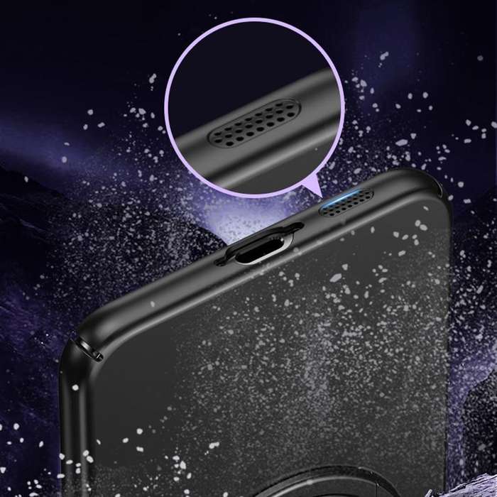 For Samsung Galaxy S23 5G Matte Magsafe Magnetic Phone Case with Trolley Holder(Dark Blue)
