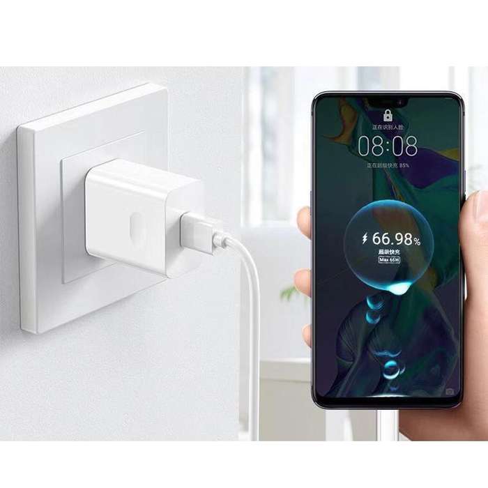 HW-66W 66W USB Fast Charging Travel Charger + USB to Type-C Flash Charging Data Cable, US Plug 1.5m