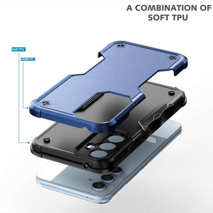 For Samsung Galaxy A54 5G Non-slip Shockproof Armor Phone Case(Black)