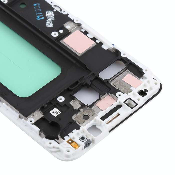 For Galaxy C5 Pro Front Housing LCD Frame Bezel (White)