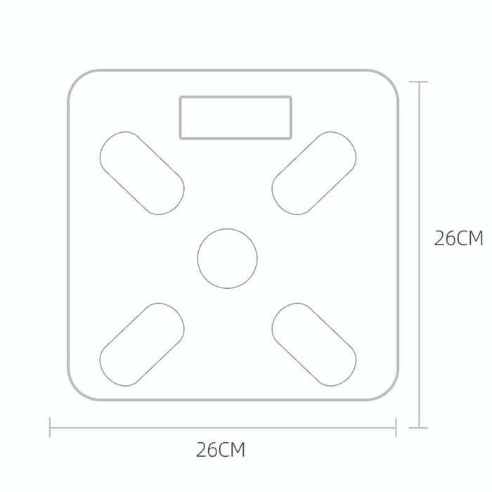 Smart Bluetooth Weight Scale Home Body Fat Measurement Health Scale Battery Model(Black Silk Scre...
