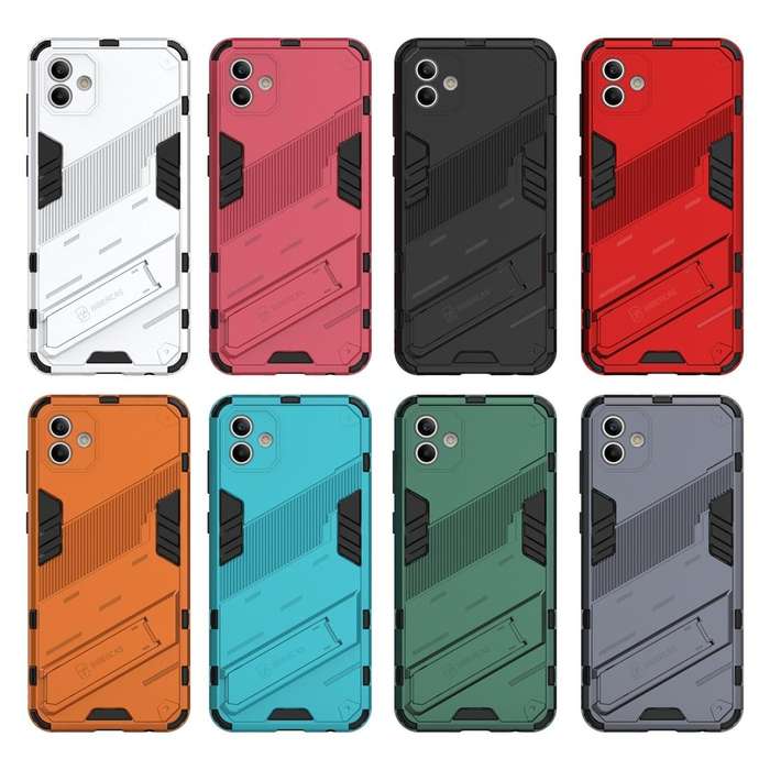 For Samsung Galaxy A04 4G Punk Armor 2 in 1 PC + TPU Shockproof Phone Case(Black)