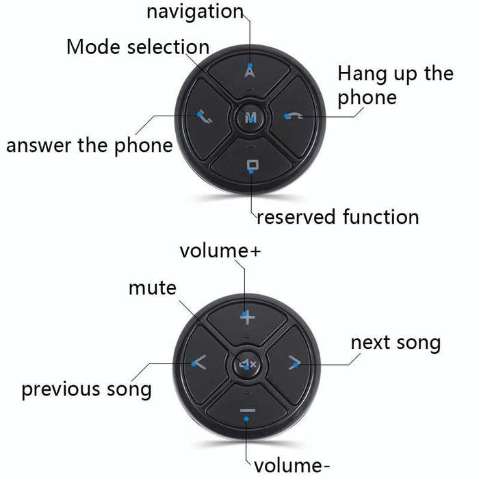 General Car Wireless DVD GPS Navigation Steering Wheel Button(10 Button Without Light)