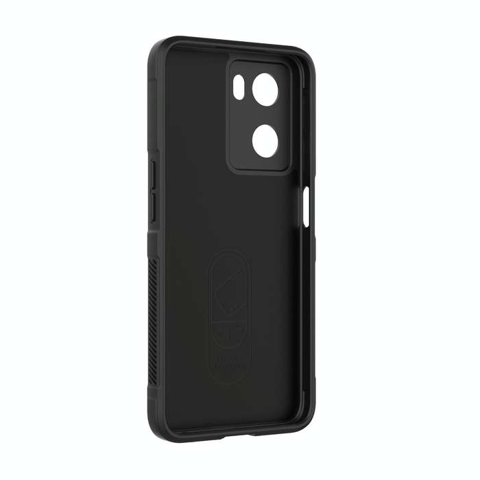 For OPPO A57 4G Global Magic Shield TPU + Flannel Phone Case(Light Blue)