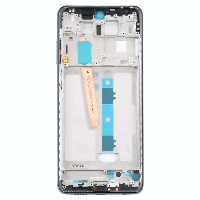 Front Housing LCD Frame Bezel Plate for Xiaomi Poco X3 / Poco X3 NFC M2007J20CG / M2007J20CT(Black)