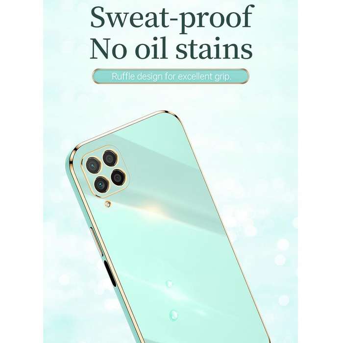 For Huawei nova 6 SE XINLI Straight 6D Plating Gold Edge TPU Shockproof Case(Black)
