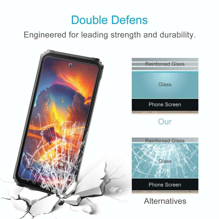 For Blackview BL8000 50pcs 0.26mm 9H 2.5D Tempered Glass Film