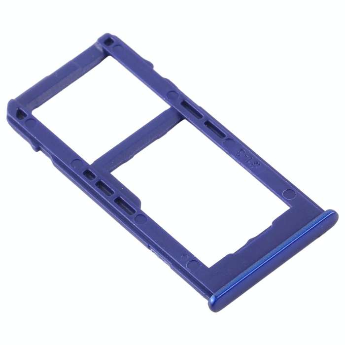 For Samsung Galaxy M40 SM-M405 SIM Card Tray + SIM Card Tray / Micro SD Card Tray (Dark Blue)