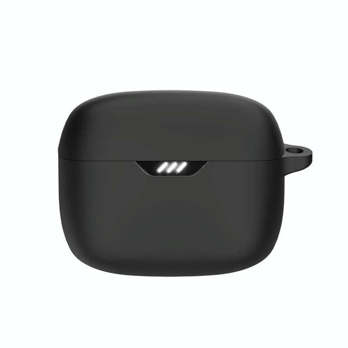 For JBL Tune Beam Bluetooth Earphone Silicone Protective Case (Black)