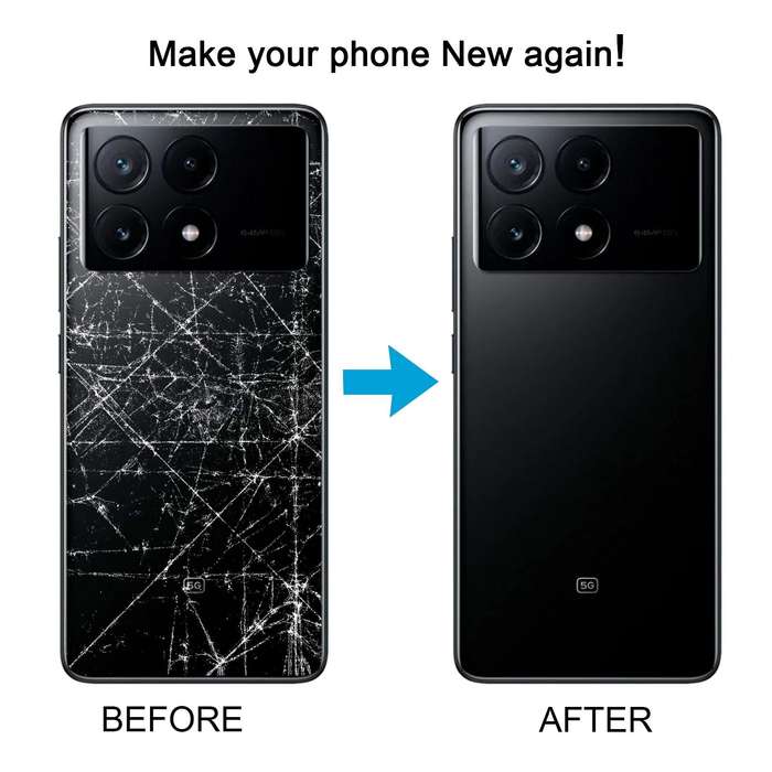 For Xiaomi Poco X6 Original Battery Back Cover(Blue)