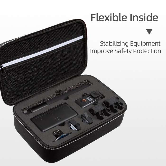 For DJI Osmo Action 3 Carrying Storage Case Bag,Size: 21.5 x 29.5 x 10cm(Black)