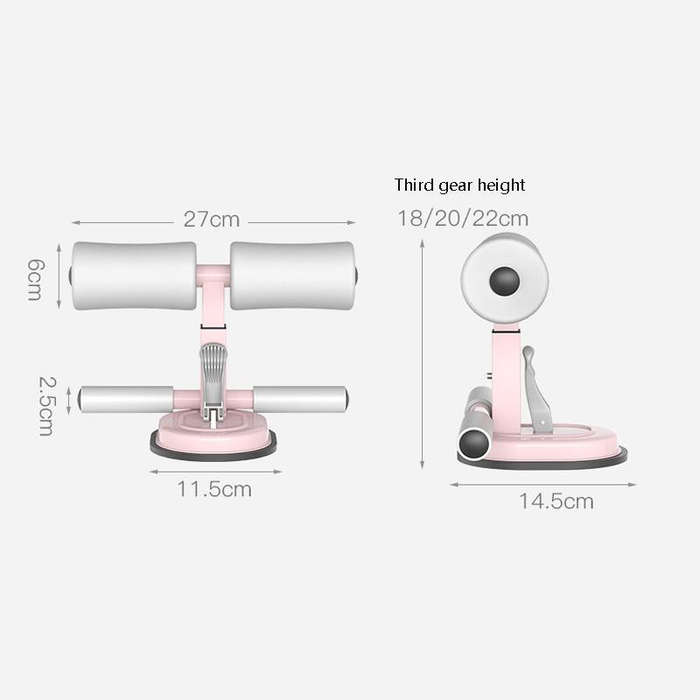 Waist Reduction And Abdomen Indoor Fitness Equipment Home Abdominal Crunch Assist Device(Black An...