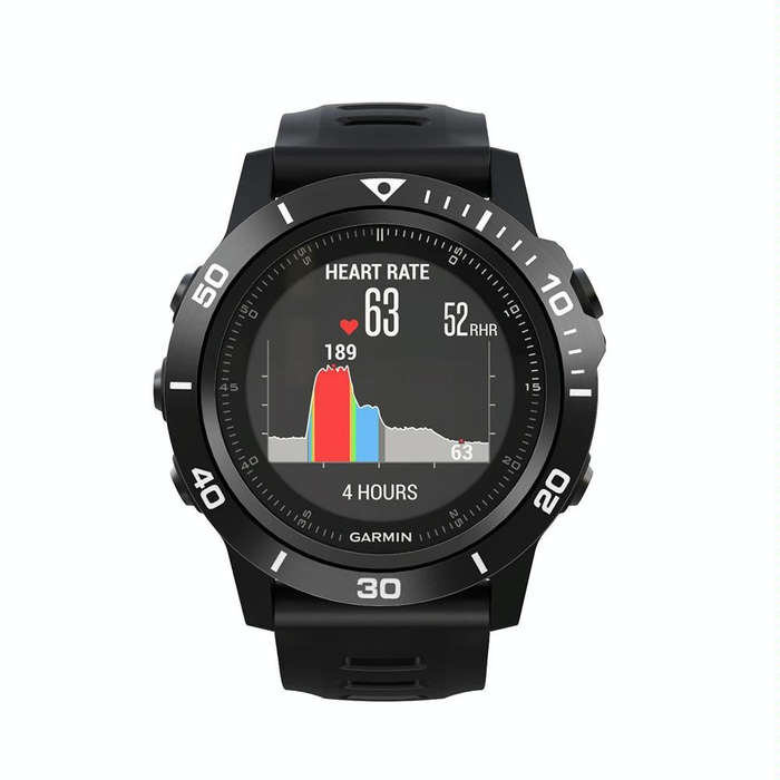For Garmin Fenix 3/3 HR Smart Watch Steel Bezel Ring, A Version(Black Ring White Letter)