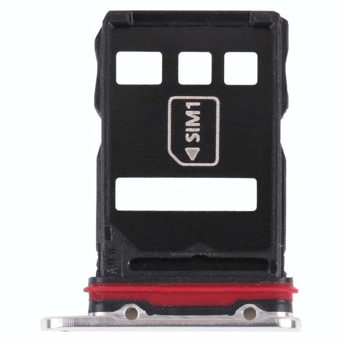 SIM Card Tray + NM Card Tray for Huawei Mate 40 Pro+ (Silver)