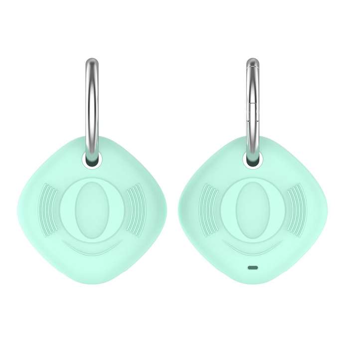 Location Tracker Anti-lost Portable Silicone Protective Case for Samsung Galaxy Smart Tag(Teal)