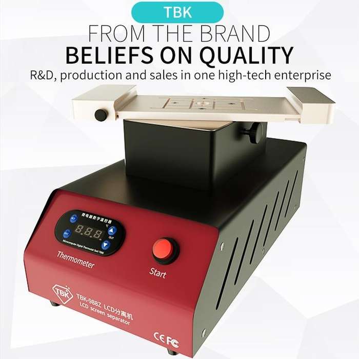 TBK-988Z 7 inch Mobile Phone LCD Separation Built-in Pump Vacuum Manual Separator