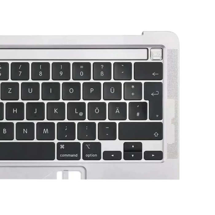 For Macbook Pro 13 inch 2021 A2338 C-side Cover + UK Edition Key Board (Silver)