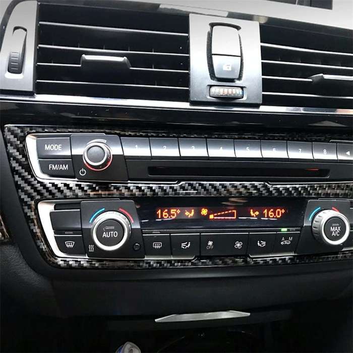 Carbon Fiber Car CD Panel Decorative Sticker for BMW (F30) 2013-2015 / (F34) 2013-2016