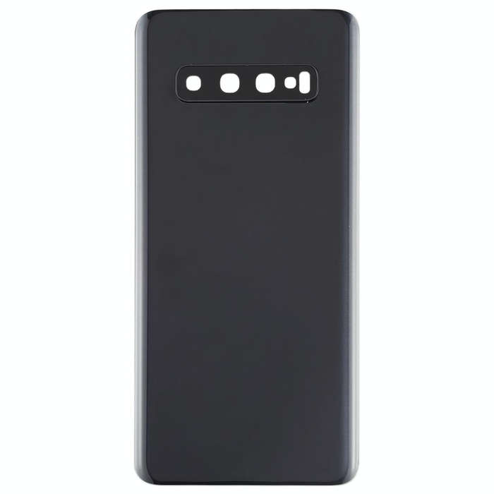 For Galaxy S10 Battery Back Cover with Camera Lens (Black)