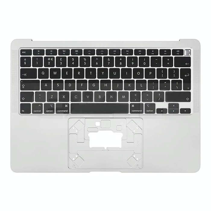 For Macbook Air 13 2020 M1 A2337 C-side Cover + UK Edition Key Board (Silver)