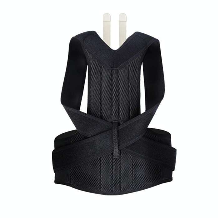 Kyphosis Correction Belt Spine Back Fixation Belt Correction Clothing, Size:XS(Black)