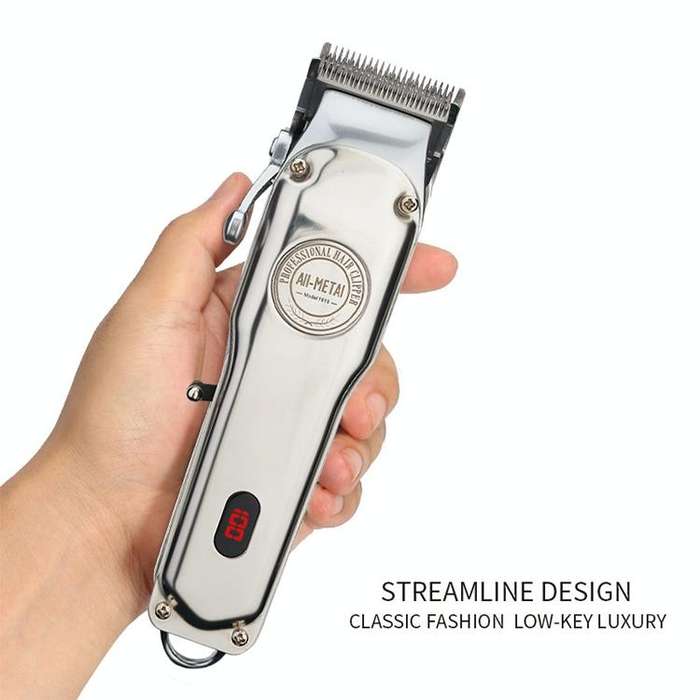 Retro Oil Head Electric Pusher Strong Power Electric Fader LCD Digital Display Rechargeable Hair ...