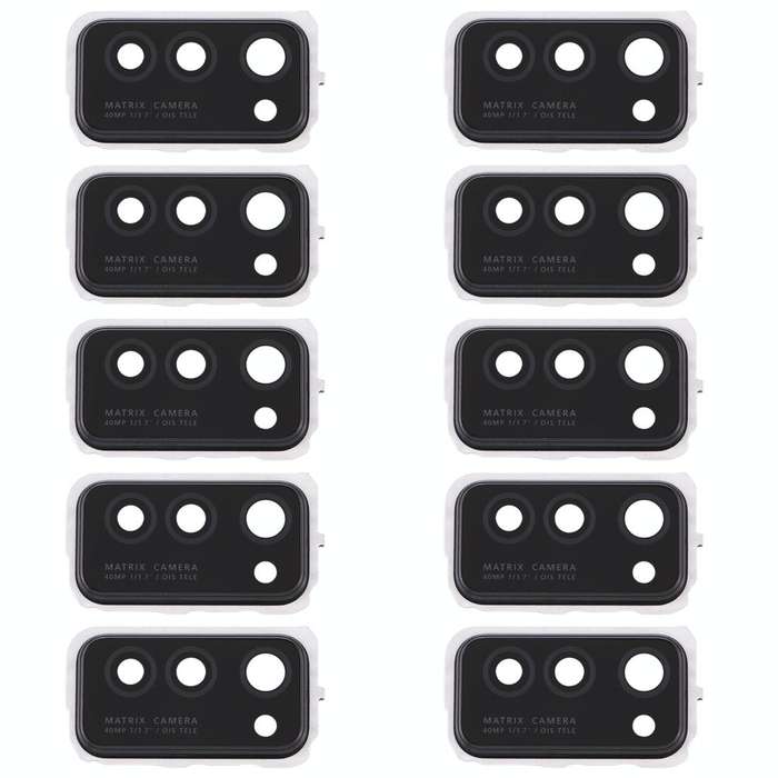 For Huawei Honor V30  10pcs Camera Lens Cover (Black)
